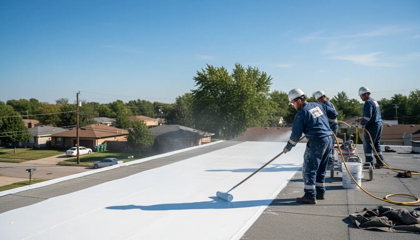 Commercial roof coating in Hollywood, SC near me